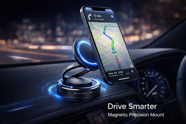 Car Mount Vacuum Magnetic Phone Holder 360° Adjustable Foldable Strong Suction Stand for GPS Phone Auto Dashboard Phone Support